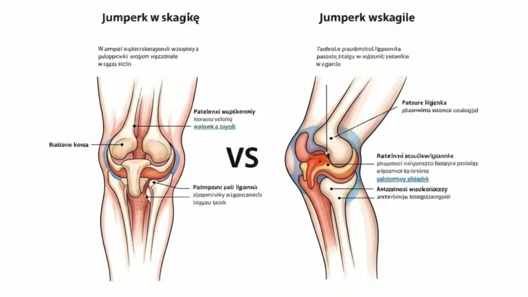 Porównanie kolana skoczka i kolana biegacza - anatomia urazu