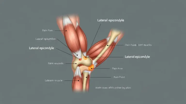 Łokieć tenisisty - anatomia i punkty bólu na przedramieniu