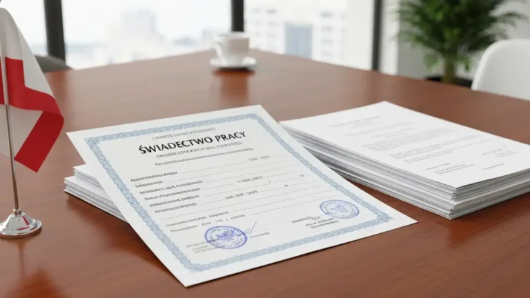 Świadectwo pracy ze stemplem pracodawcy – dokument potwierdzający zatrudnienie